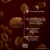 Ração GranPlus Gourmet Gatos Filhotes Salmão e Frango