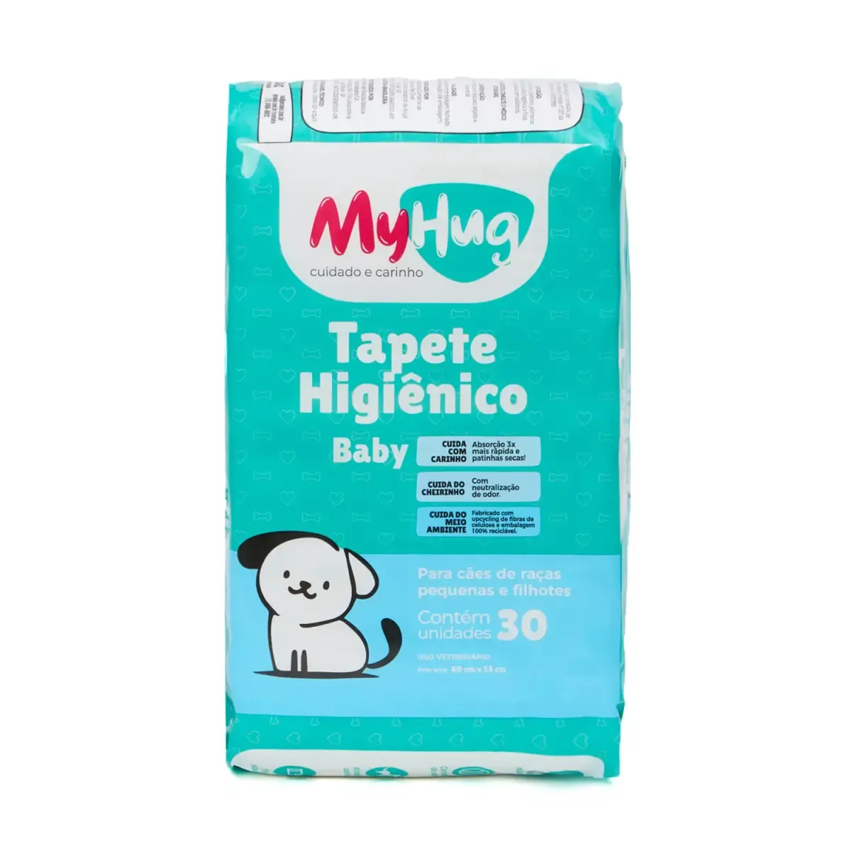 Tapete Higiênico MyHug Baby 60x55cm para Cães Filhotes