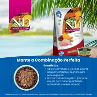Ração N&amp;D Tropical Selection Gatos Castrados Frango