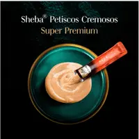 Petisco Sheba Cremoso para Gatos Atum e Atum com Camarão