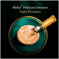 Petisco Sheba Cremoso para Gatos Frango e Frango com Peixe Branco