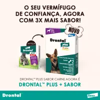 Vermífugo Drontal Plus + Sabor para Cães 10kg