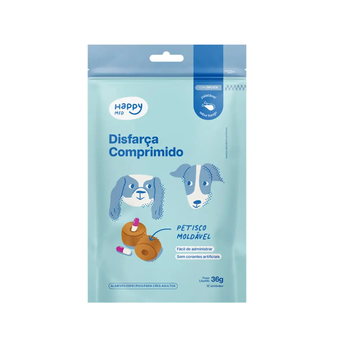 Snack  Disfarça Comprimidos Happy Med para Cães