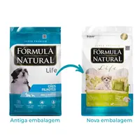 Ração Fórmula Natural Life Super Premium para Cães Filhotes Minis e Pequenos