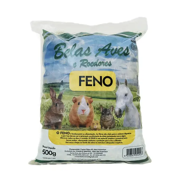 Feno Premium Belas Aves e Roedores
