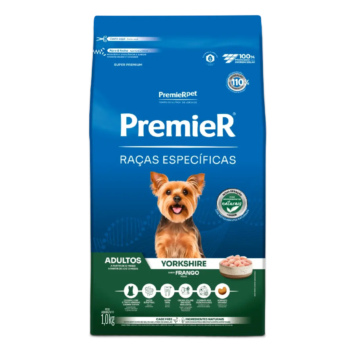 Ração Premier Raças Específicas Cães Adultos Yorkshire Frango