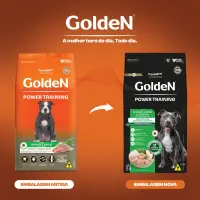 Ração Golden Power Training Cães Adultos Frango e Arroz