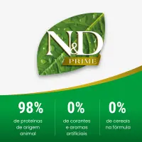 Ração N&amp;D Prime Canine Cães Adultos Mini Cordeiro e Blueberry