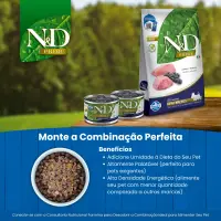 Ração N&amp;D Prime Canine Cães Adultos Mini Cordeiro e Blueberry