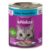 Ração Úmida Whiskas Lata Patê para Gatos Adultos Atum