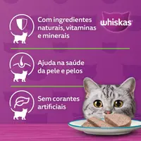 Ração Úmida Whiskas Lata Patê para Gatos Adultos Atum