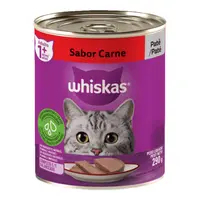 Ração Úmida Whiskas Lata Patê para Gatos Adultos Carne