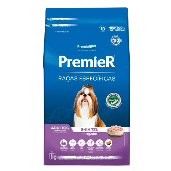 Ração Premier Raças Específicas Shih Tzu Adultos Frango