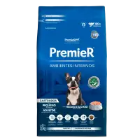 Ração Premier Ambientes Internos Cães Castrados Adultos Frango e Salmão