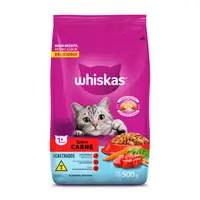 Ração Whiskas Gatos Adultos Castrados Carne