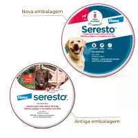 Coleira Antipulgas Seresto Cães Acima de 8kg - 8 meses de proteção
