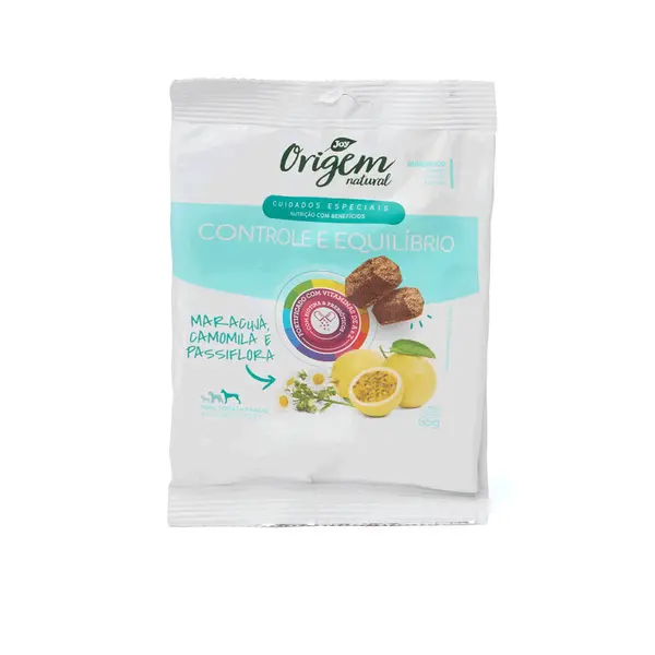Petisco para Cães Origem Natural Cuidados Especiais Controle e Equilíbrio