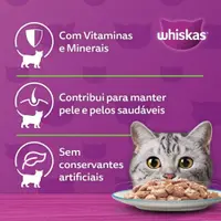Ração Úmida Whiskas Sachê Atum ao Molho Gatos Adultos