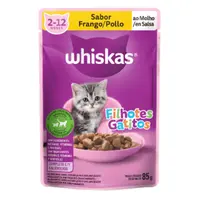Ração Úmida Whiskas Sachê Frango ao Molho Gatos Filhotes