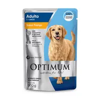 Ração Úmida Optimum Sachê Cães Adultos Frango