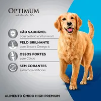 Ração Úmida Optimum Sachê Cães Adultos Frango