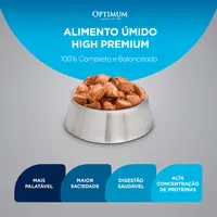 Ração Úmida Optimum Sachê Cães Adultos Frango