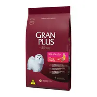 Ração GranPlus Menu Cães Adultos Mini Carne e Arroz