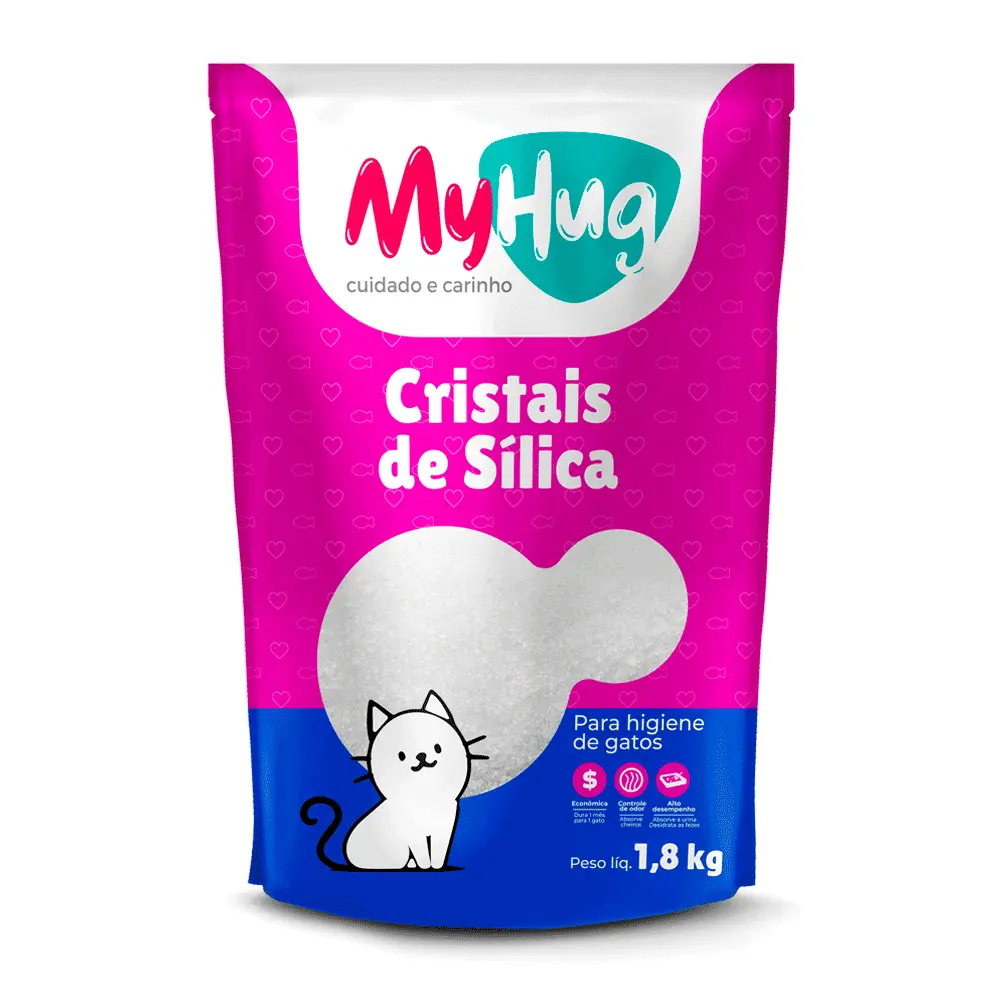 Areia Sílica MyHug Regular para Gatos