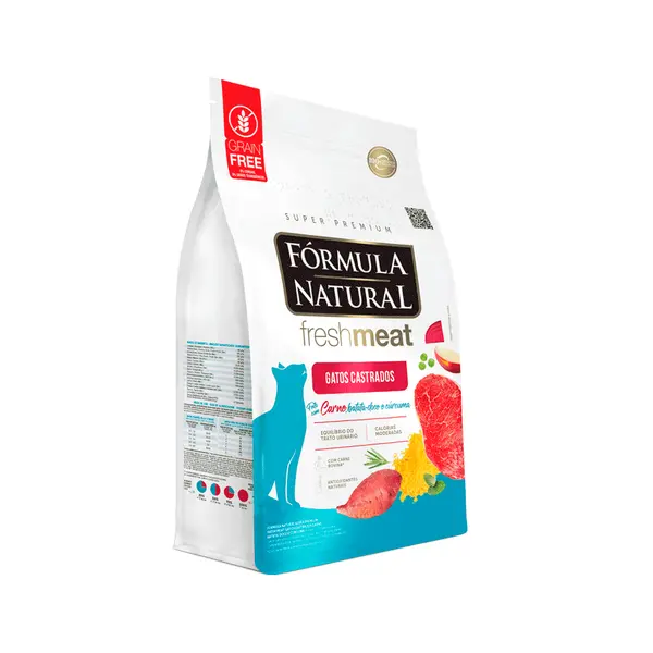 Ração Fórmula Natural Fresh Meat Gatos Castrados Carne