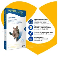 Antipulgas Revolution 6% para Gatos de 2,6kg a 7,5kg