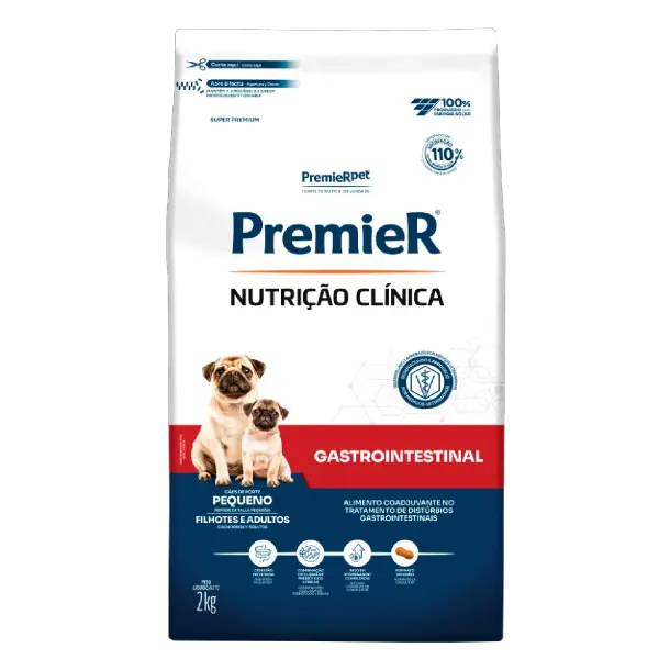 Ração Premier Nutrição Clínica Gastrointestinal Cães Raças Pequenas