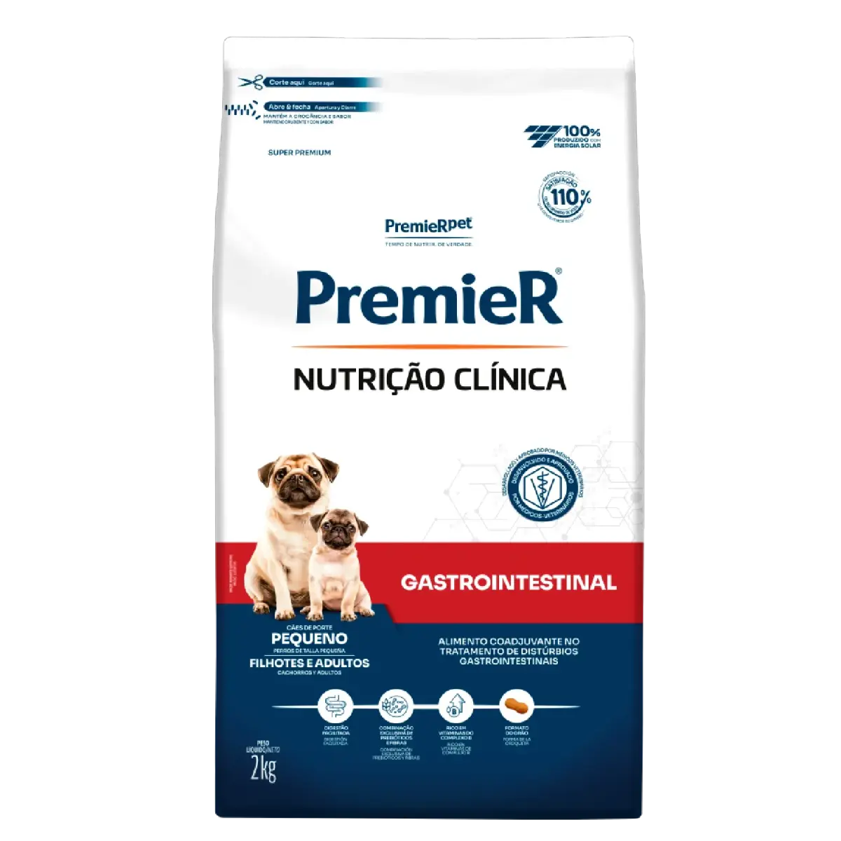 Ração Premier Nutrição Clínica Gastrointestinal Cães Raças Pequenas