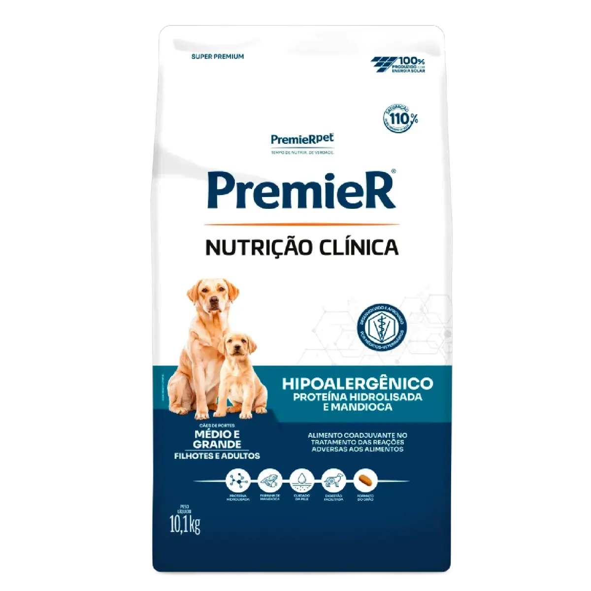 Ração Premier Nutrição Clínica Hipoalergênico Cães Médio e Grande Porte