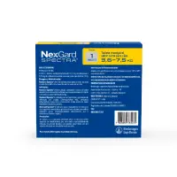NexGard Spectra 3,6kg a 7,5kg: Antipulgas, Carrapatos e Vermífugo