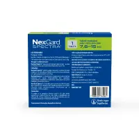 NexGard Spectra 7,6kg a 15kg: Antipulgas, Carrapatos e Vermífugo
