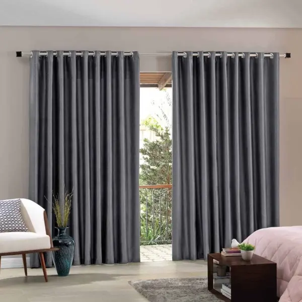 Cortina para Quarto e Sala Corta Luz 3,00X2,30M Blend Havan Casa - Cinza