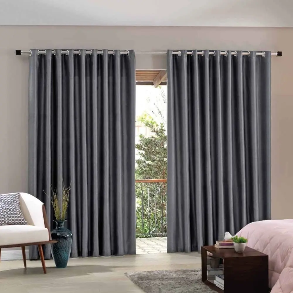 Cortina para Quarto e Sala Corta Luz 3,00X2,30M Blend Havan Casa - Cinza