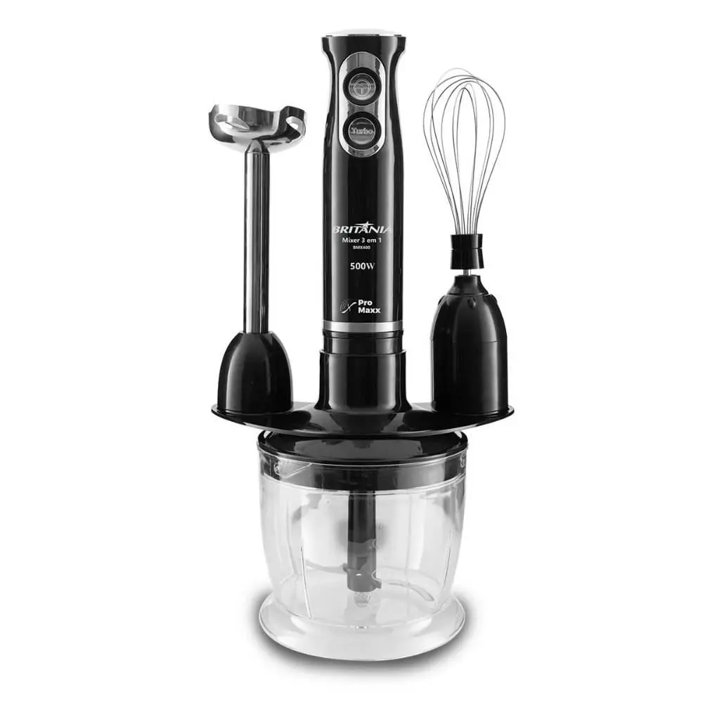 Mixer Britânia 3 em 1 Mixer Triturador e Batedor Bmx400p