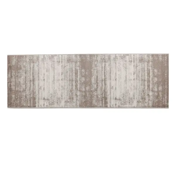 Tapete para Quarto e Sala 60Cm X 1,80M Platinium Havan Casa - Cinza E Bege