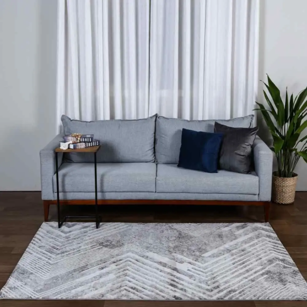 Tapete para Quarto e Sala 2,40X3,00 m Platinium Havan Casa - Cinza 022
