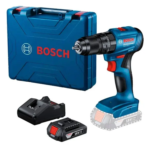Parafusadeira E Furadeira Impacto Bosch Bateria Gsb185-Li - Bivolt