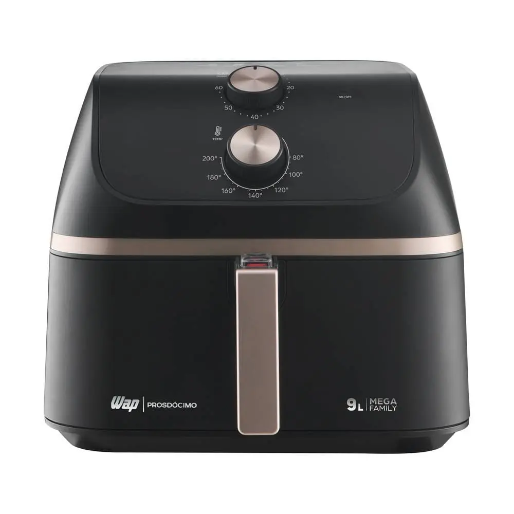 Fritadeira Air Fryer Wap Wafm9 9L Cesto Quadrado e Amplo 1900W