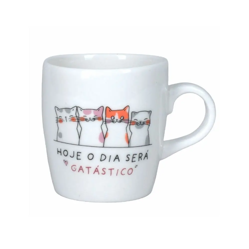 Caneca de Porcelana Estampada Havan Casa 230 ml - Hoje O Dia Será Gatástico