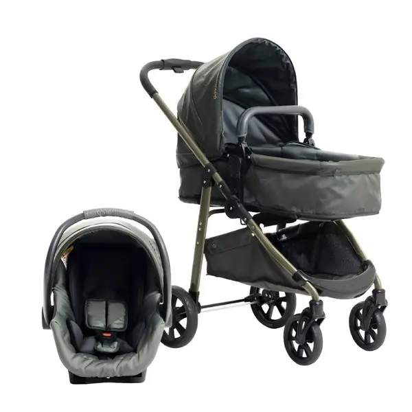 Kit Carrinho e Bebê Conforto Extreme Must Travel System Galzerano - Pistache