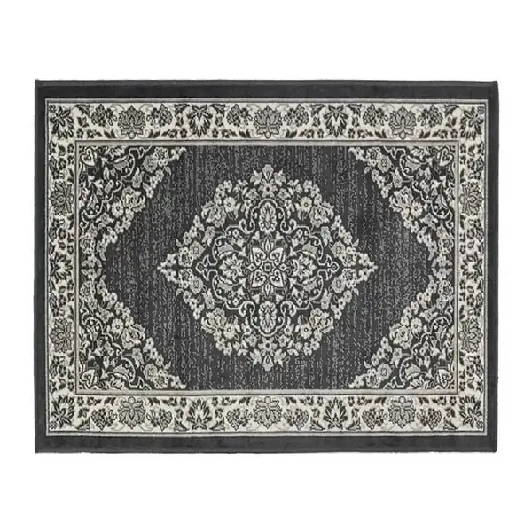 Tapete para Quarto e Sala 2,00X2,40 m Belga Havan Casa - Moldura Chumbo