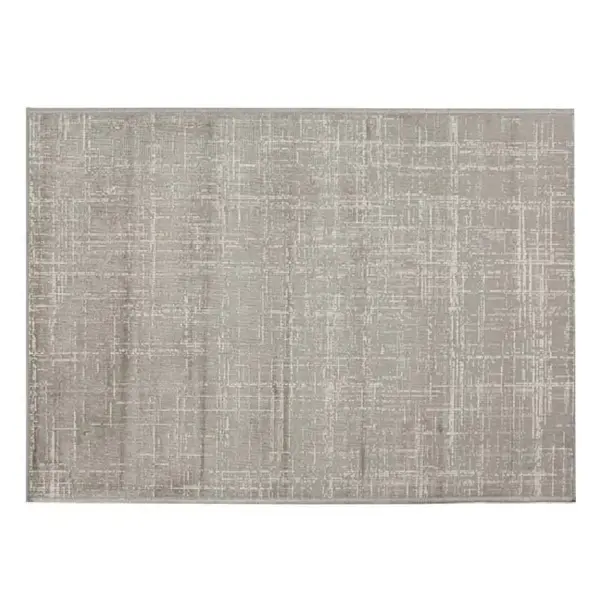 Tapete para Quarto Ou Sala 2,00X2,80 m Belga Havan Casa - Linho Cinza E Bege