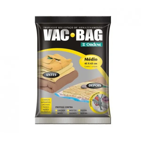 Embalagem a Vácuo Médio 45x65cm Ordene Vac Bag - 55200