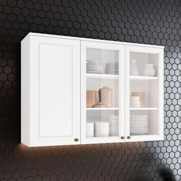 Armário Aéreo 3 Portas Americana Henn 120cm