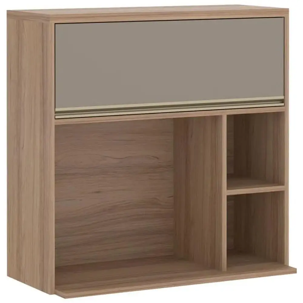 Armário Aéreo 80cm 1 Porta com Nicho Luciane Yara