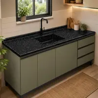 Tampo de Pia com Cuba Granitada Rorato 160x55cm